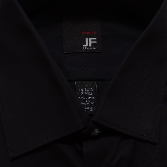 Black Stretch Button Up - Picture 3 of 4